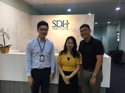 Những hình ảnh về buổi hội thảo du học Singapore ngành hàng không tại học viện SDH